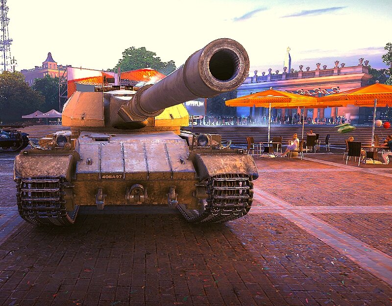 Британский ТТ X уровня Super Conqueror.  