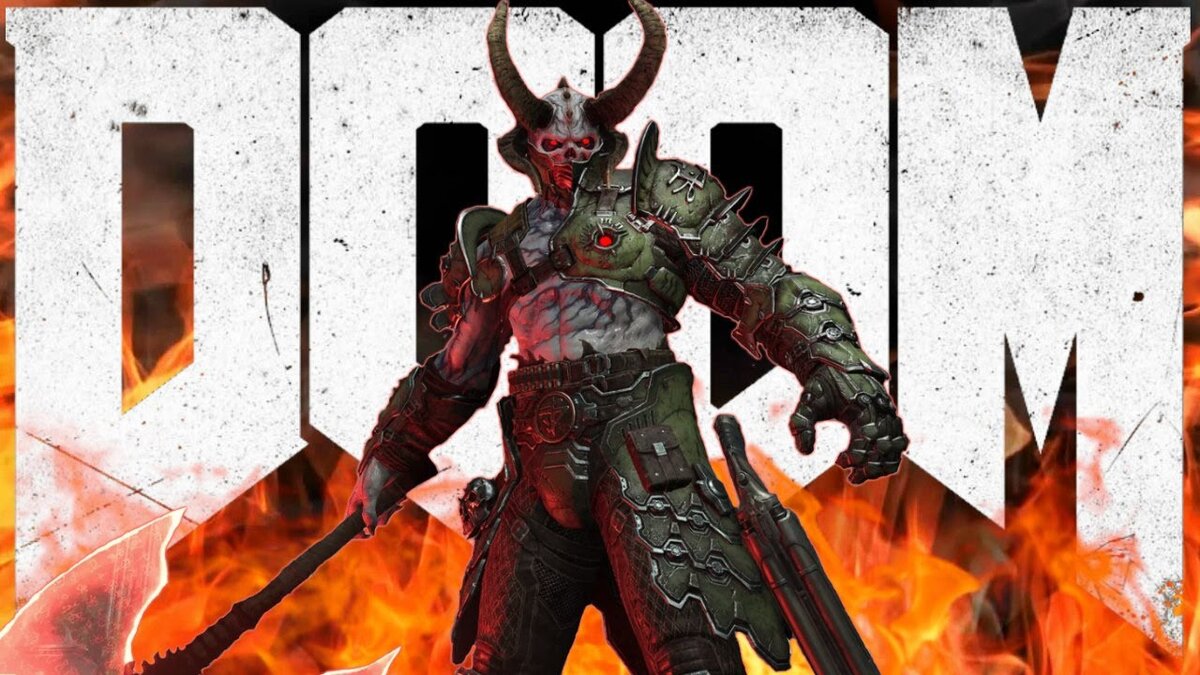Мародер на обложке Doom