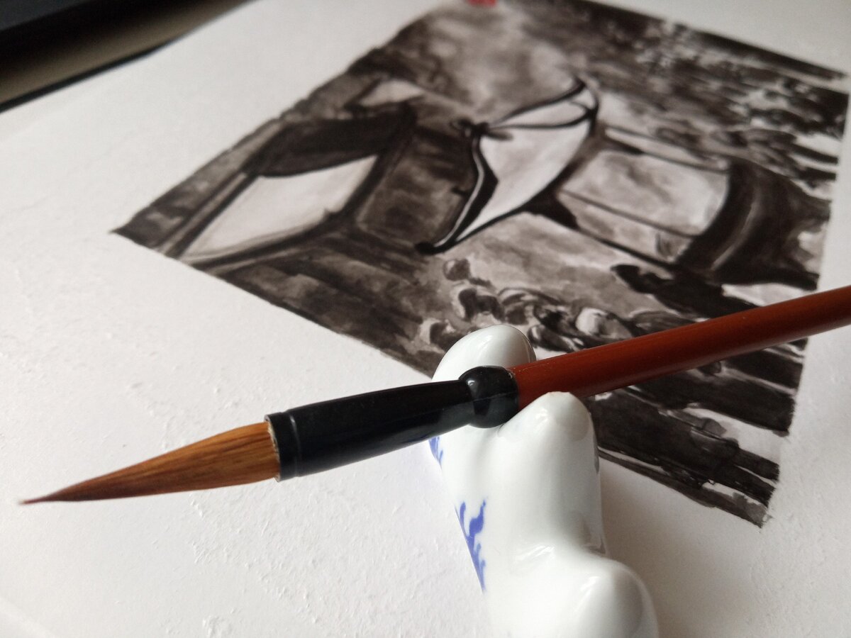 2 день.  Wisp 
С английского- это что-то слабое, легкое, хрупкое: клок/прядь волос, дымок/струйка дыма, дымка, облачко. Я выбрала изобразить ДЫМ, а не Пучок.