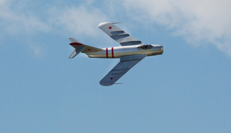 МИГ-17 F, высоко звуковой истребитель из СССР, участвовавший в Корейской войне - Фото: ALAMY/TASS