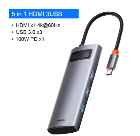 USB hub Baseus 6 в 1