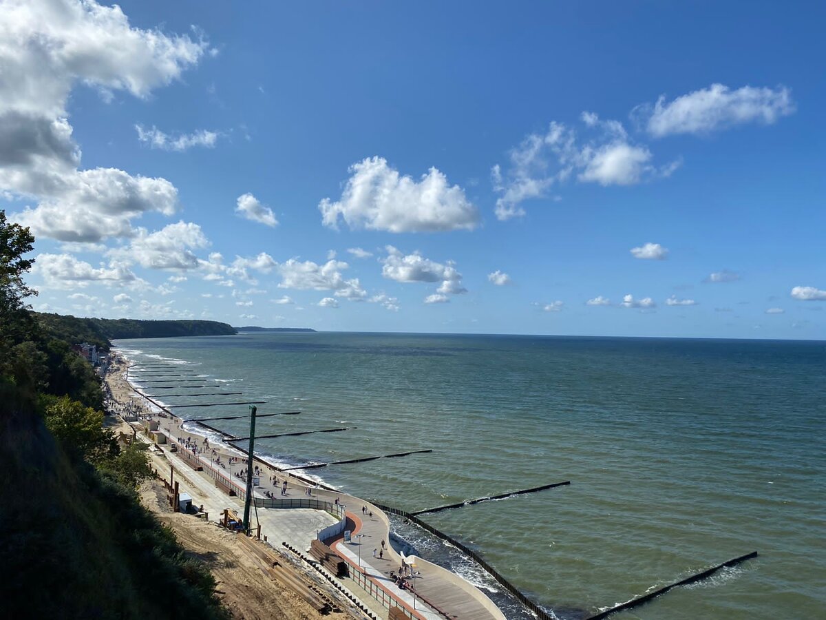 Светлогорск, вид из кабины обзорного лифта 