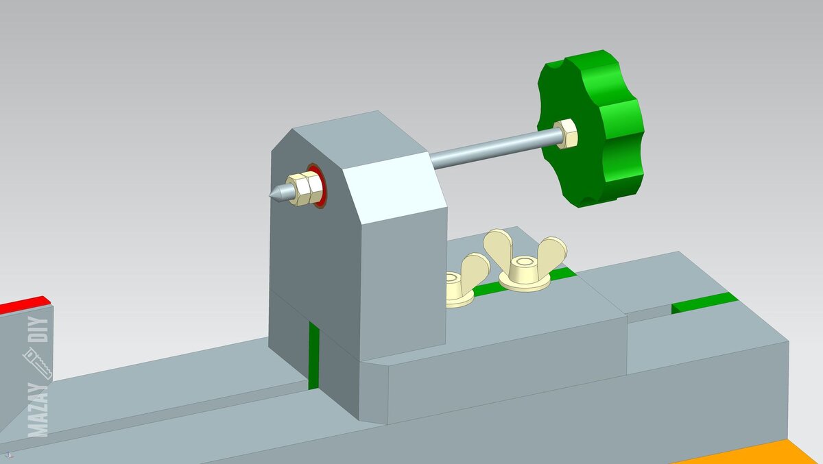 Как сделать переднюю (заднюю) бабку и шпиндель токарного станка своими руками