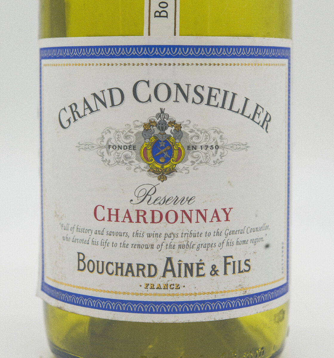 Бушар эне фис. Вино Bouchard Aine & fils Grand conseiller Chardonnay, 0.75 л. Шардоне 2018. Авалон Гранд филлер.