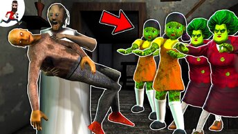 Granny vs Zombie Squid Game, Zombie Scary Teacher, Zombie Grandpa ► funny horror animation granny