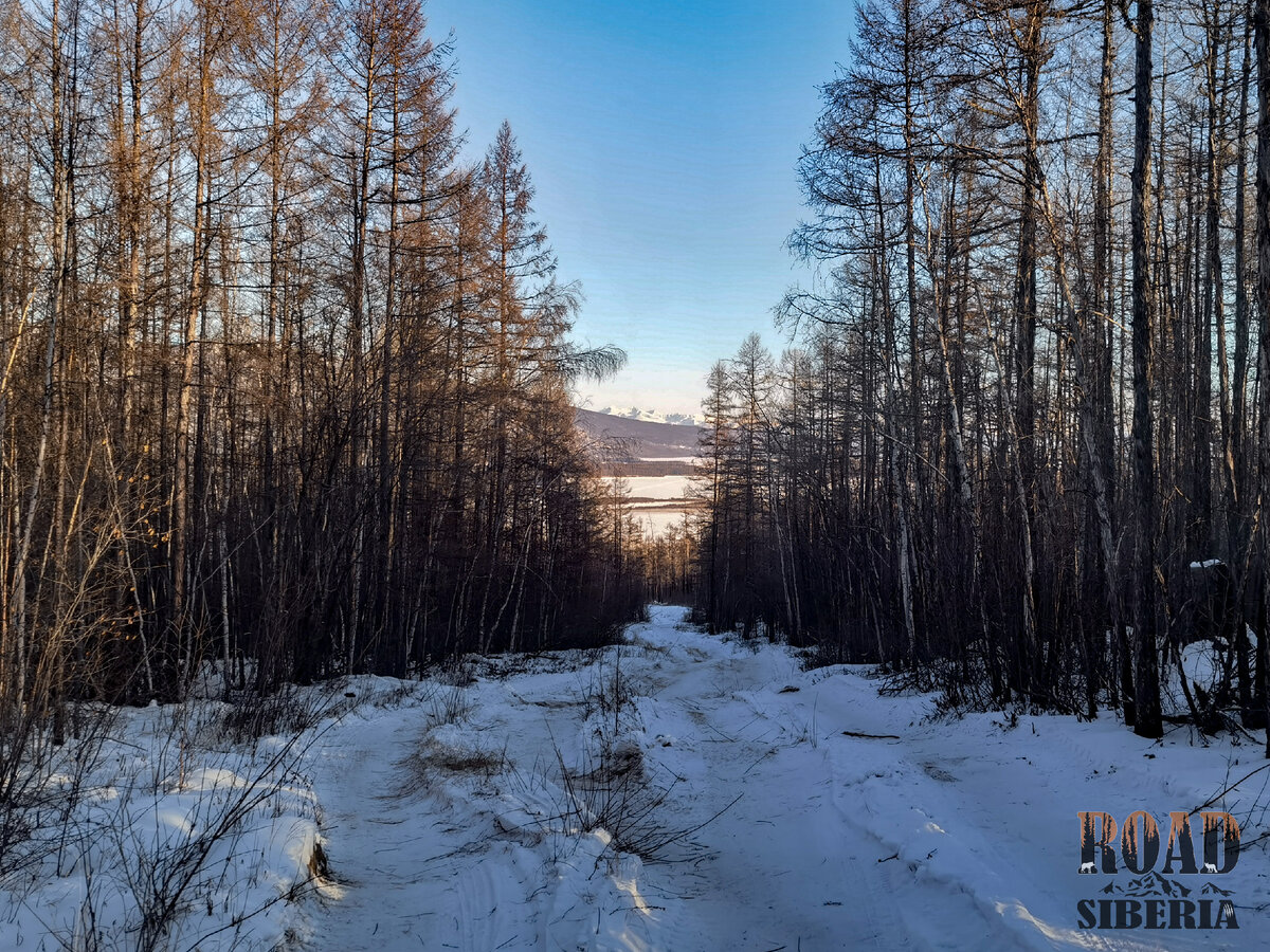 Дорога к озеру Бусани. Вдали виднеется Южно-Муйский хребет.