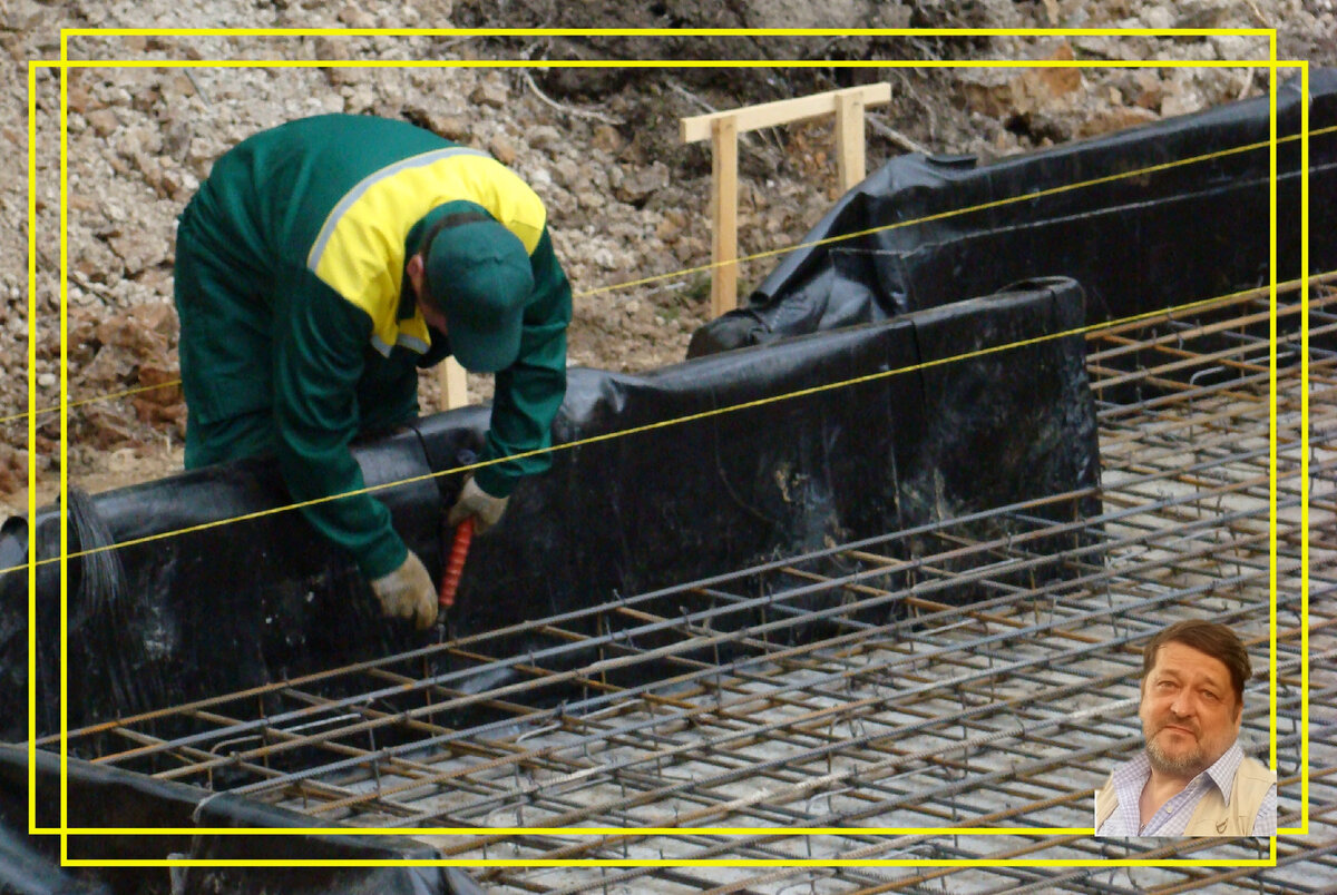 Армирование фундамента.