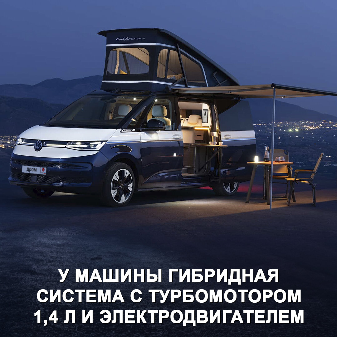 Volkswagen представил Multivan T7 California Concept | Дром | Дзен