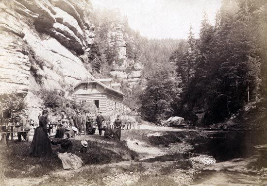 Герман Кроне, «Edmundsklamm, Ausfluggaststätte» (1890)