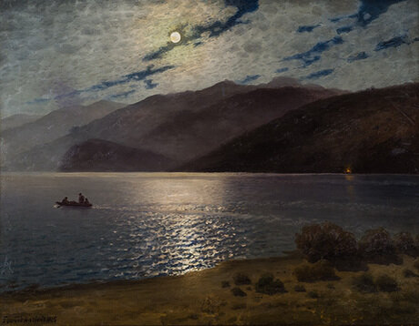 Геворг Башинджагян. «Севан в лунную ночь», 1915. Национальная галерея Армении