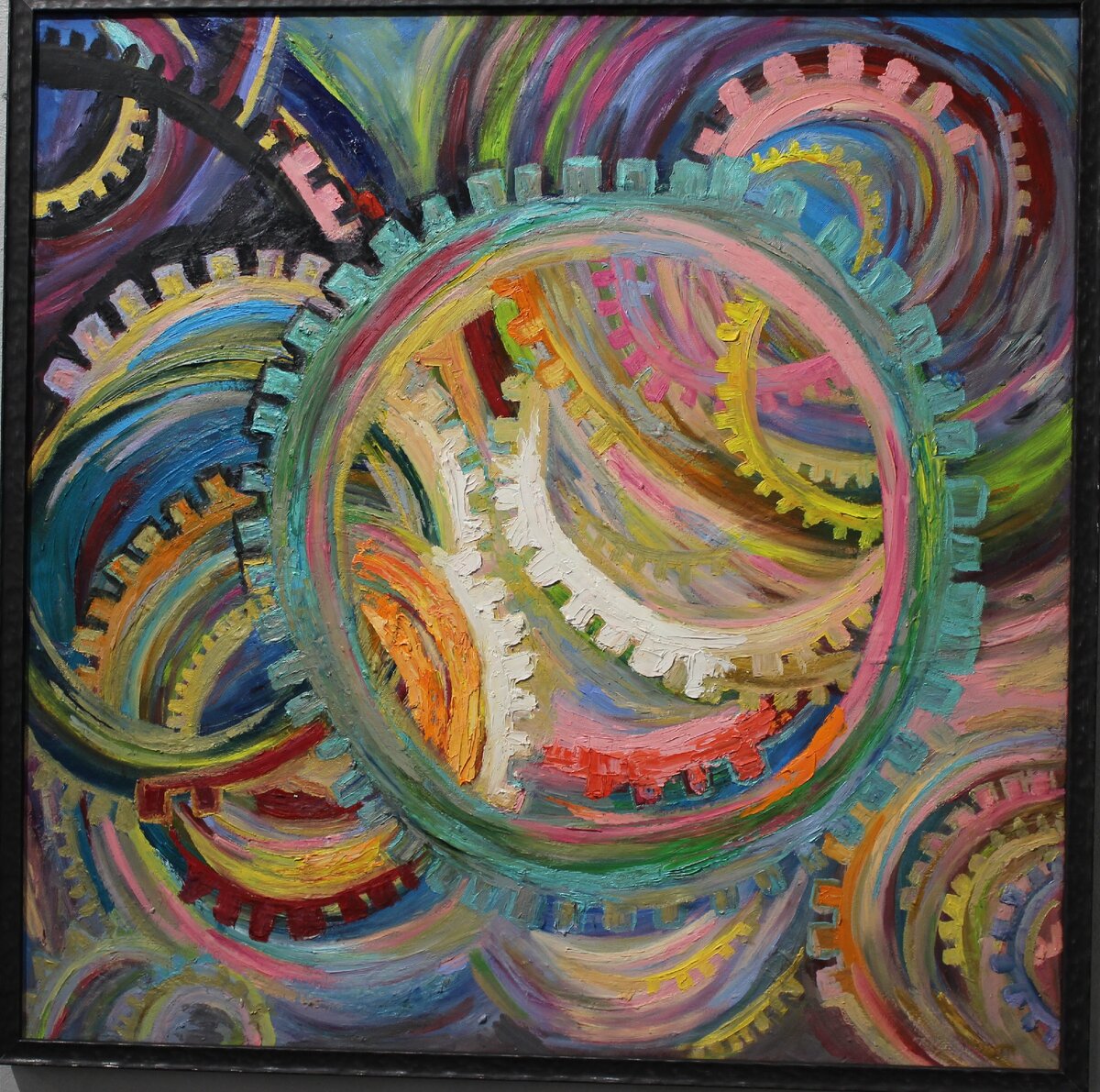 Маргарита Макарова. Колесо судьбы. Холст,масло, 100х100см