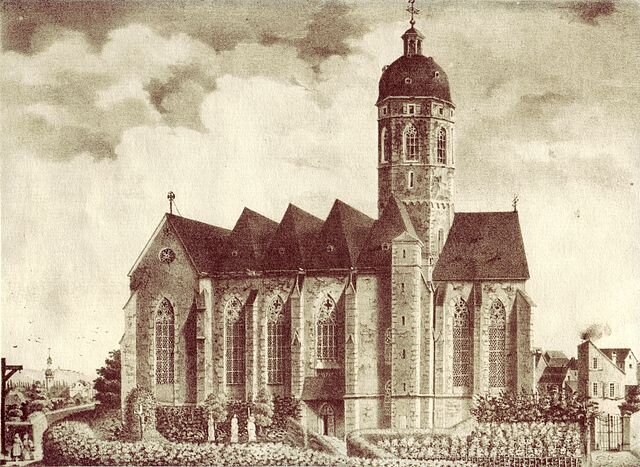 Церковь святого Стефана в Майнце в 1842 году... 
