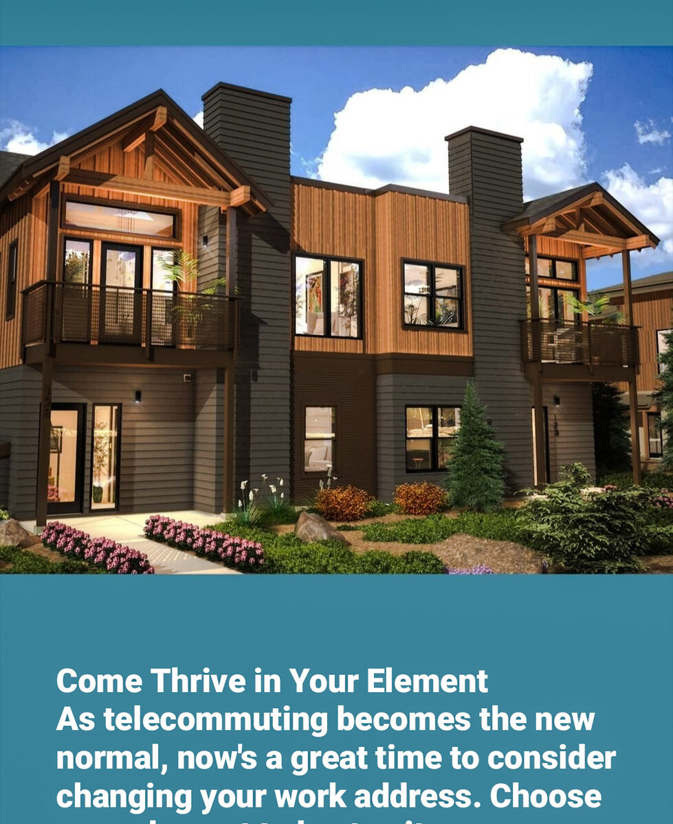 Перевод: Поскольку удаленная работа стала новой нормой, подумайте о том, чтобы сменить свой (рабочий) адрес. 