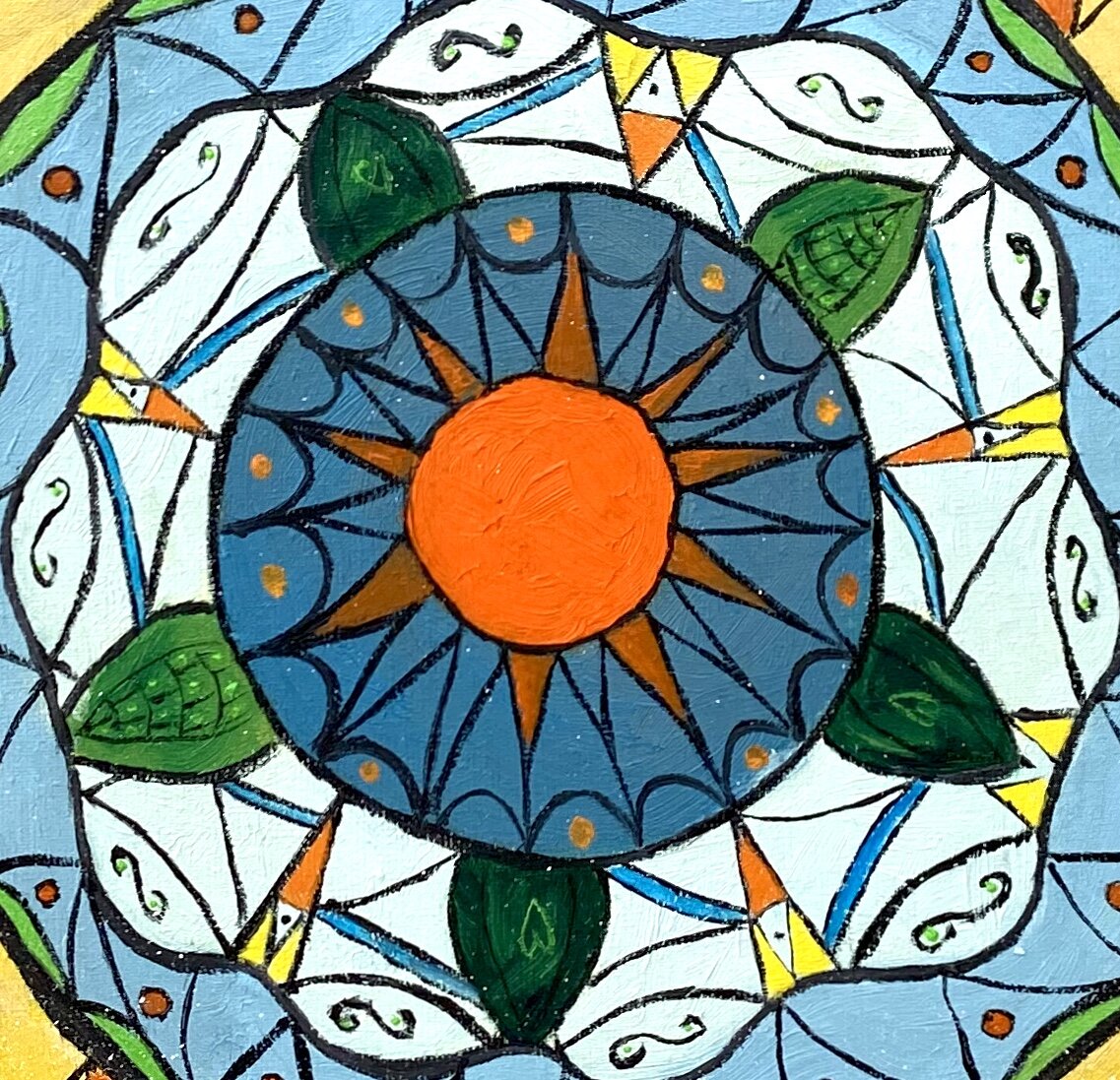 Одна часть картины. Автор Анастасия Быкова.