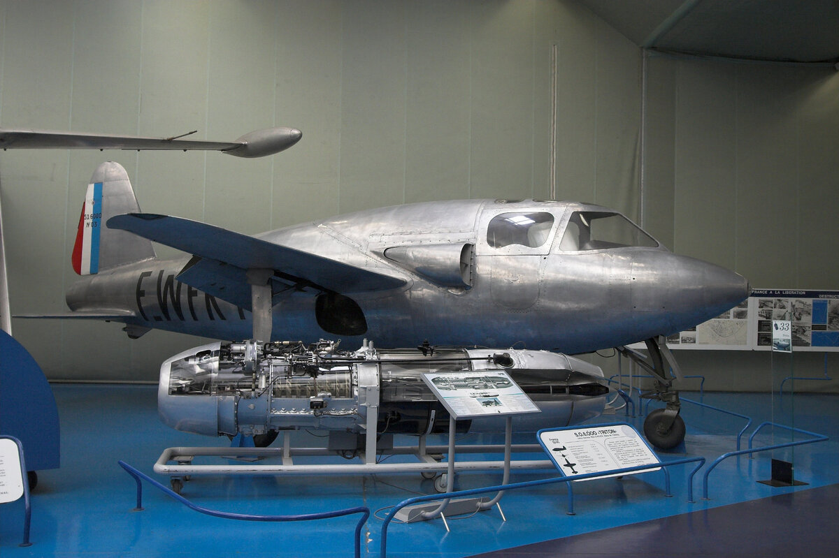  Музей Ле-Бурже. Самолет SO.6000 Triton, двигатель Junkers Jumo 004-B2