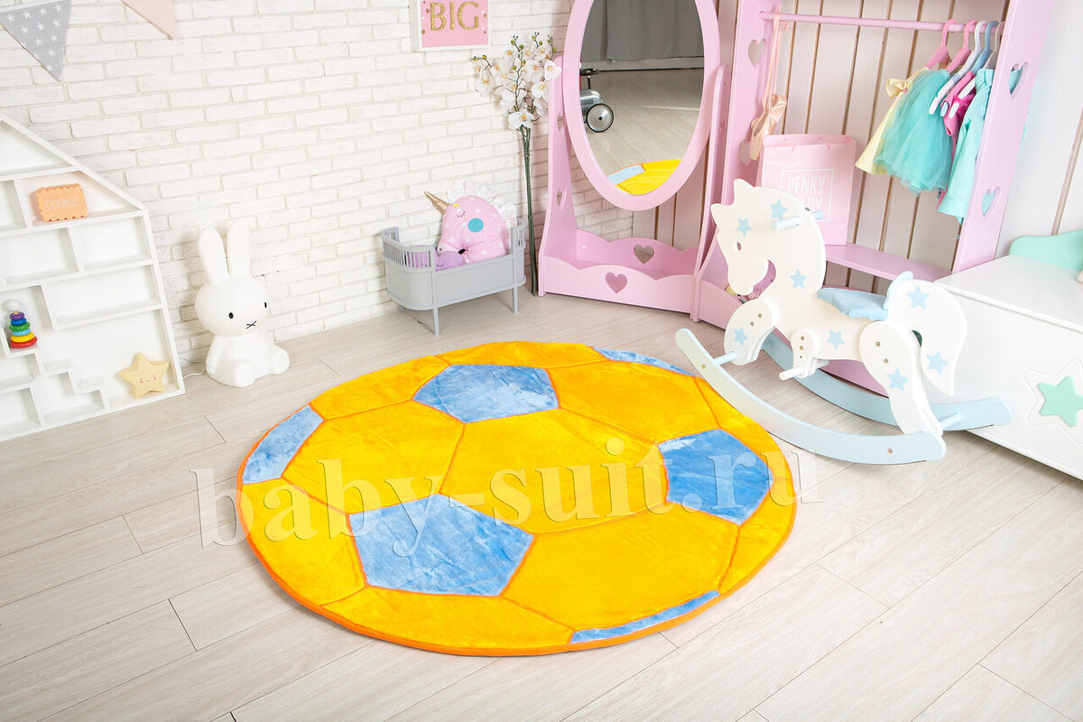 Палас в детскую Желтый мяч  Baby-suit 