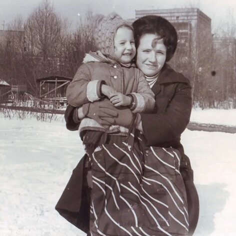 Ирина Слуцкая с мамой 