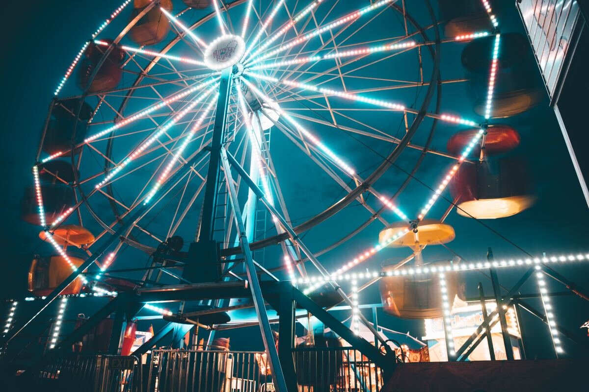 Колеса обозрения-это квинтэссенция американских парков развлечений.Ben Konfrst