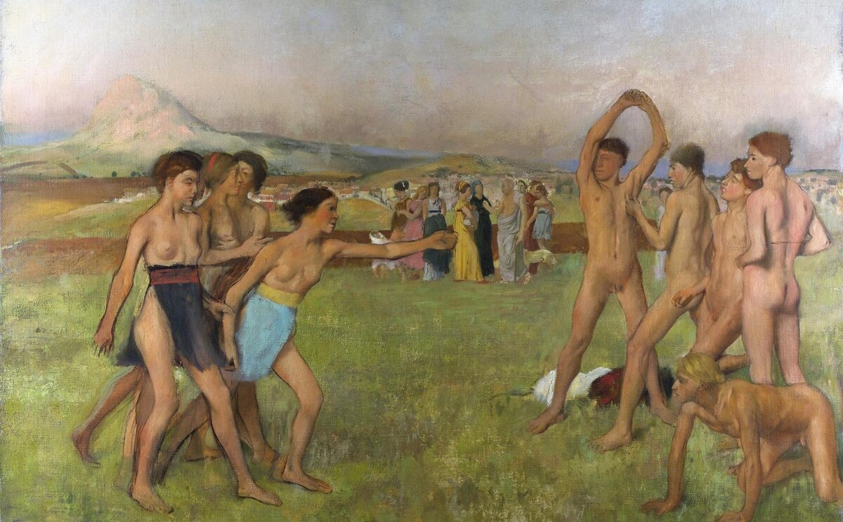 Эдгар Дега. Юные спартанцы. Источник: wikimedia.org