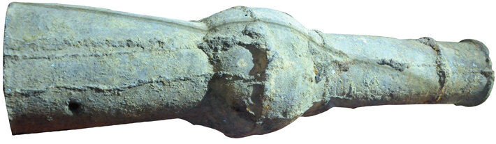 Бронзовая пушка 13 века (Western Xia, Gansu Province, China). Источник журнал Archaeology (https://www.archaeology.org/)