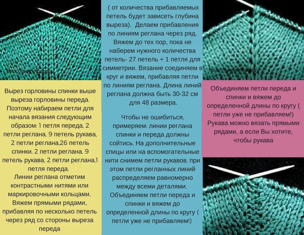 Подробное описание. Вязание реглана снизу вверх на круговых спицах без швов. Линии реглана спицами снизу вверх. Вязание регланных петель спицами для начинающих. Линия реглана снизу узоры для линии реглана.