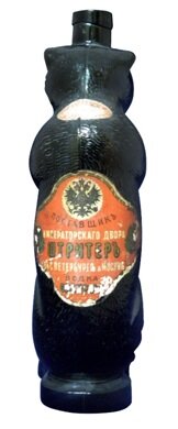 Бутылка производства заводов Костеревых из-под водки «Сибиряк» Товарищества Штритер