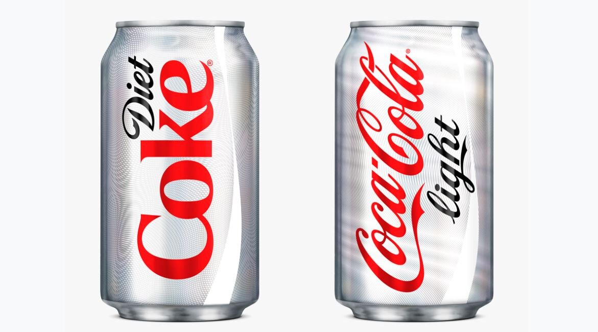 "Coke Light" и "Coke Diet" - один напиток для людей с разным мировозрением