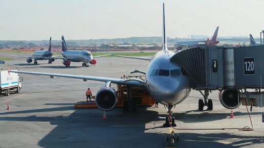 Airbus A320 а/к Аэрофлот, рейс Москва - Санкт-Петербург