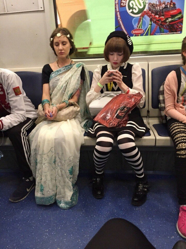 Странные пассажиры, которых можно встретить в метро