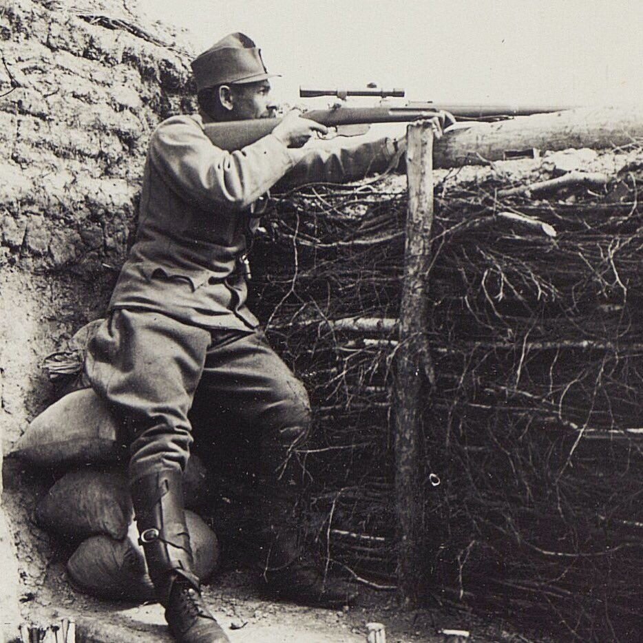 Снайпер времён первой мировой источник-Pinterest