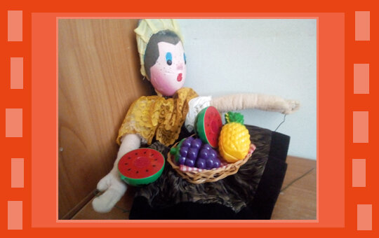 Фото автора. В роли Начальницы - кукла Аграфена из нашей театральной студии.