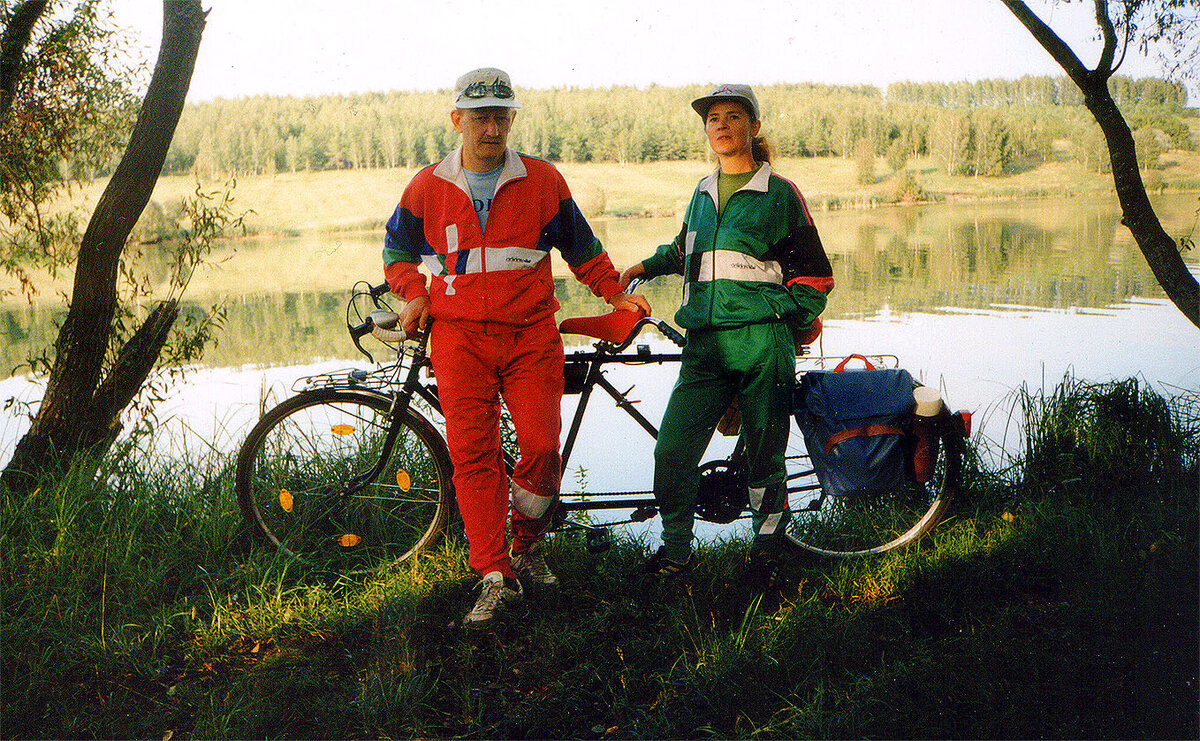 Тандем стал привычнее обычных велосипедов для поездок вдвоём