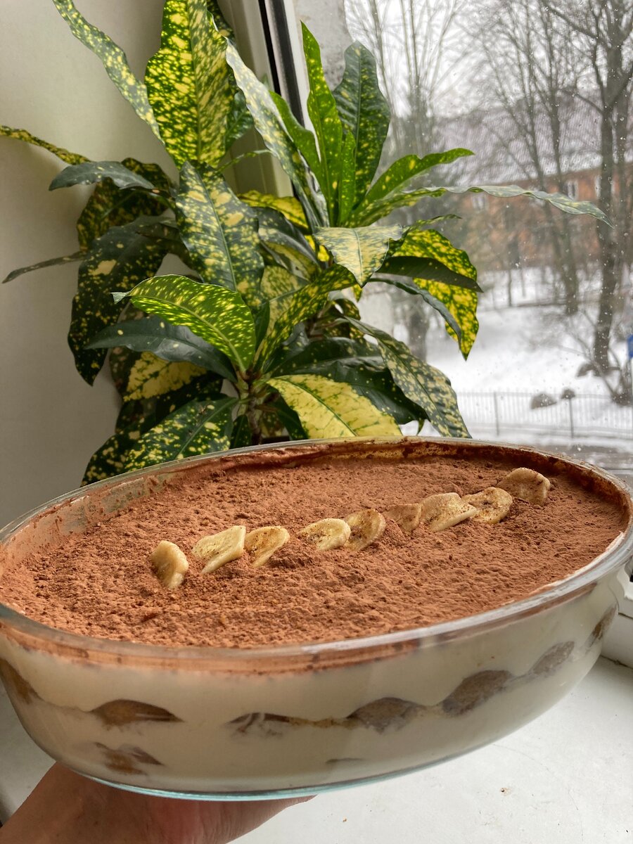 Тирамису с сублимированным бананом