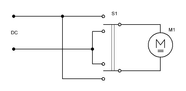 Схема реверса двигателя постоянного тока