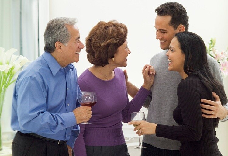 знакомство с его  родителями