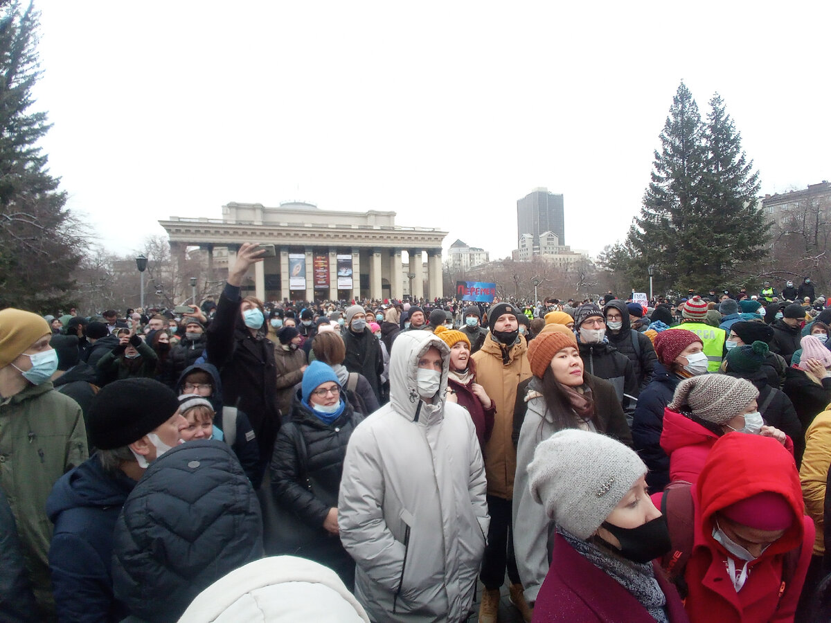 Площадь Ленина, Новосибирск, 21 апреля 2021