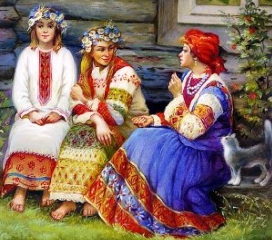 Картина три девицы