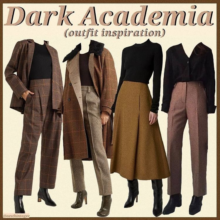 Academy clothes. Дарк Академия одежда. Тёмная Академия стиль в одежде. Dark Academia aesthetic одежда. Дарк Академия аутфит.