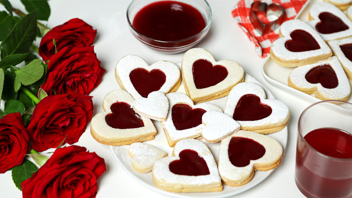 Творожное печенье ко Дню Святого Валентина