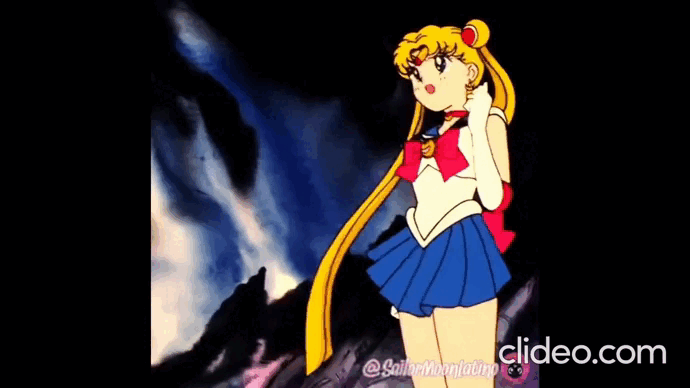 Зацикленная анимация юбки и волос, анимация только рта. еще и фрейм двигали для видимости движения фона