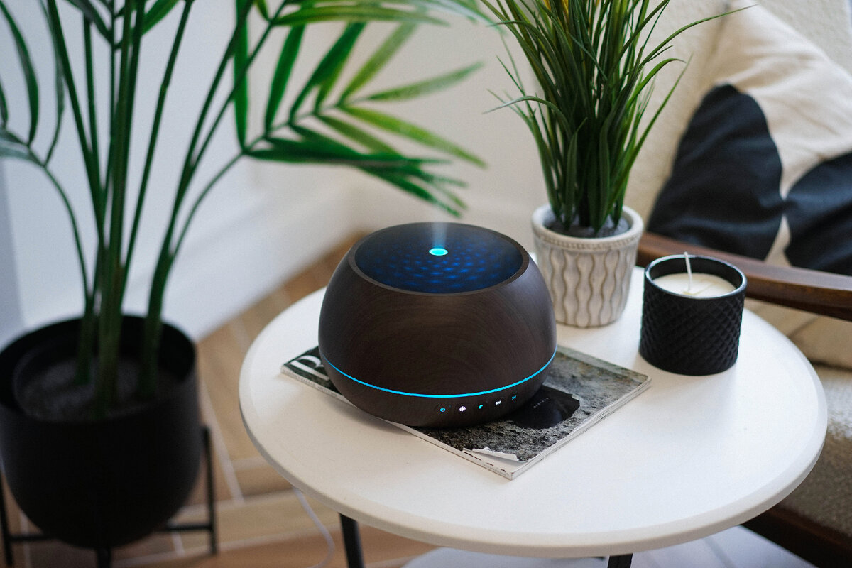 Аромадиффузор с ионизацией воздуха и Bluetooth колонкой Mandala Wenge