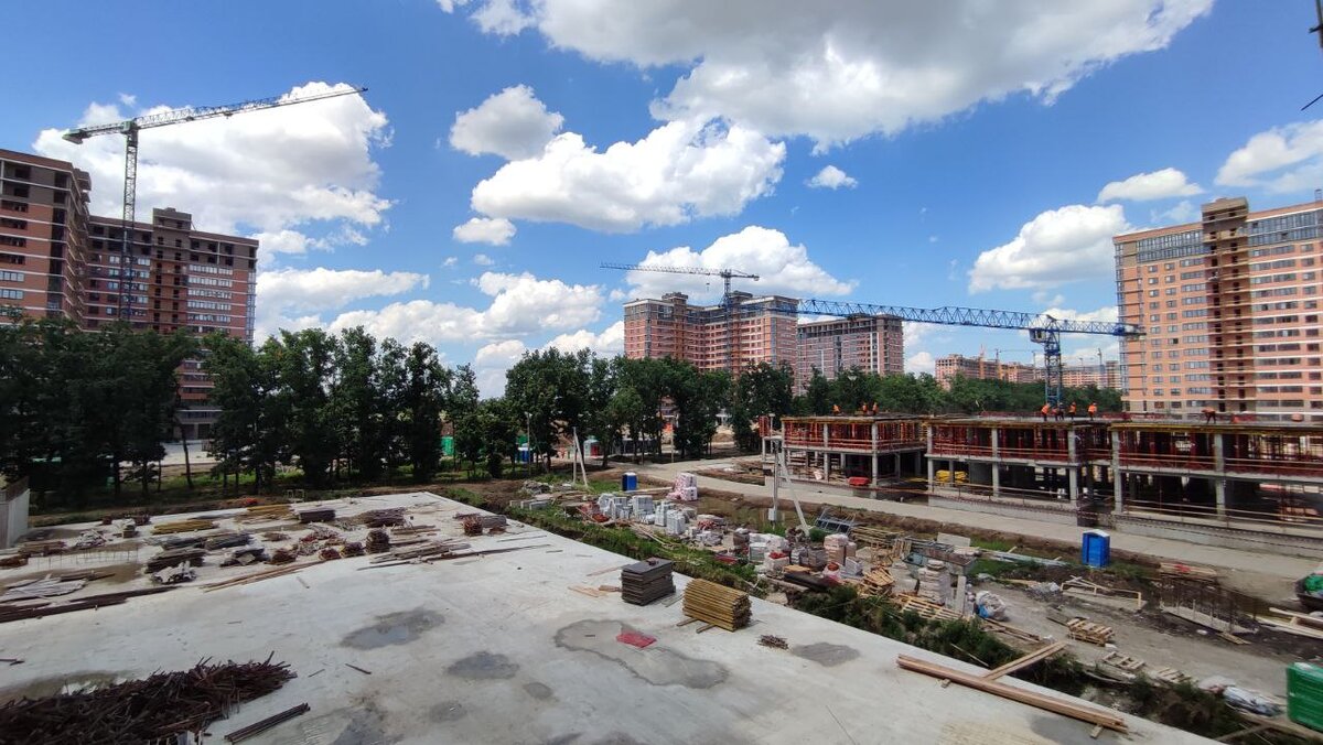 В процессе строительства