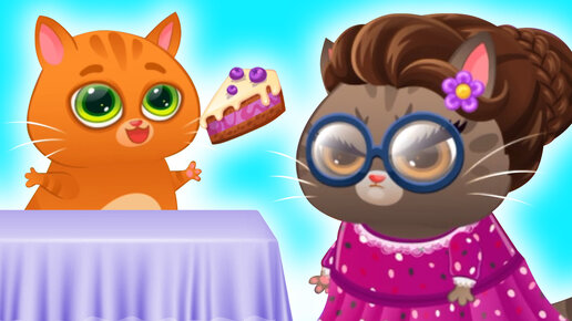 Мультик для детей как Настя и котик Bubbu играют в игре | Няня ...