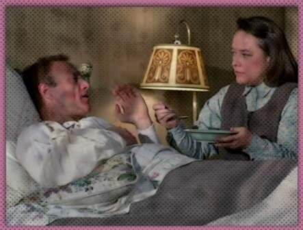 Великий мастер ужасов поведал нам о своем самом сокровенном страхе. Популярный автор любовных романов о женщине Мизери Честейн Пол Шелдон попадает в аварию. Спасает его и предоставляет первую необходимую помощь рьяная поклонница его творчества Энни Уилкинс, бывшая медсестра. Надо же, как удачно складываются события, не правда ли? Энни всячески старается угодить почетному гостю, выправляя переломы, ставя обезболивающее и готовя еды. Чудесно как! А развлекает его хрюкающая домашняя живность.  Названная в честь придуманной им героини. Энни в восторге от своего соседства до тех пор… пока не узнает, что в финале её любимой книги всё пошло не так. Энни в ярости…                                                               
                                                   «Мизери» была тепло встречена критиками хотя бы за отступление мистической ноты. Это сугубо психологический триллер. Экранизация с несравненной Кэти Бейтс в 1990 году принесла ей небывалую популярность. Бейтс была удостоена звания «злодея» с присуждением 17 места в списке «100 героев и злодеев». Забавно, что на роль Энни претендовала Джулия Робертс.  