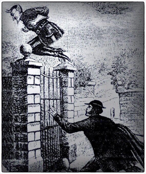 Рисунок из журнала Penny Dreadful, 1837 год