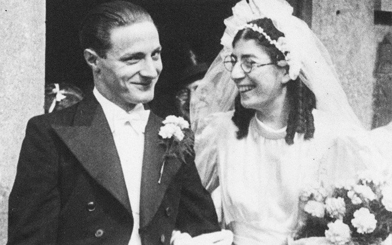 Мейер и Бланш в день свадьбы. Photo credit: Yad Vashem