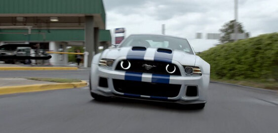 (Данный Ford Mustang GT снимался в фильме «Need for Speed: Жажда скорости»)
