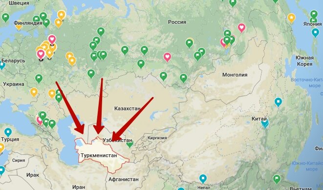 Туркменистан здесь, я так и думала :P