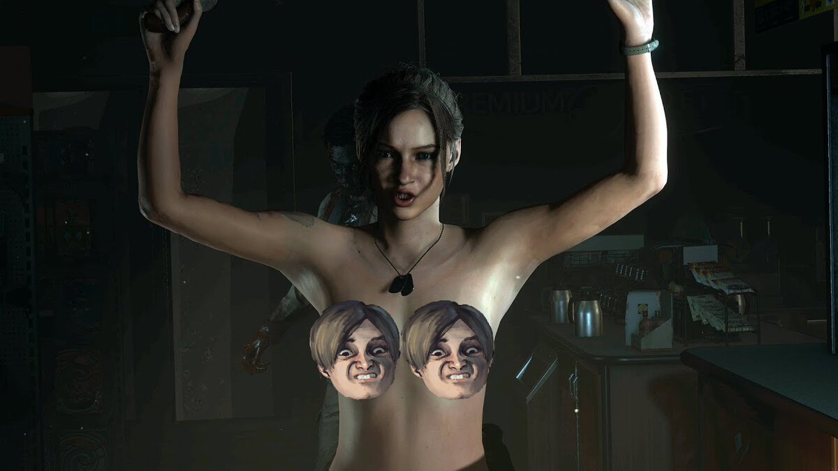 Голый Немезис в Resident Evil 3 (ВИДЕО)