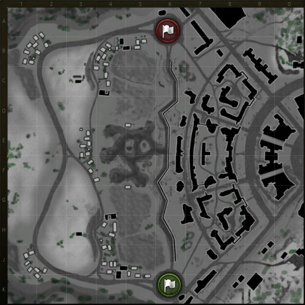 Мини-карта «Харькова»  в World of Tanks